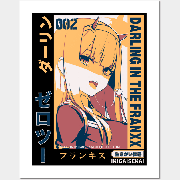 Still Tasting the Lollipop - Zero Two Wall Art by IKIGAISEKAI